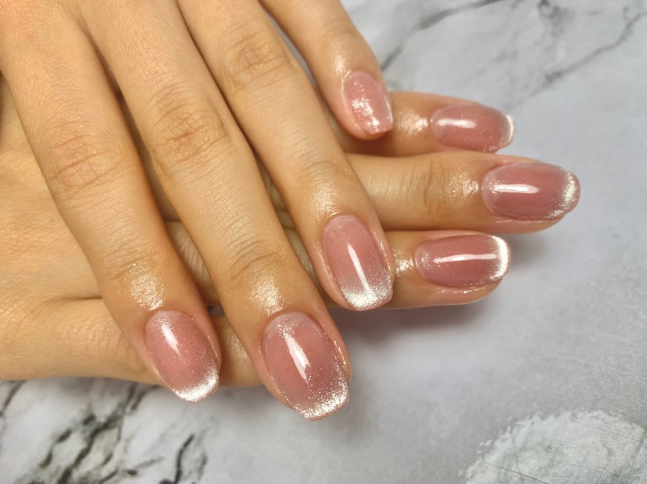 春/ハンド/マグネット/ミディアム/スクエアオフ - 723nailのネイル
