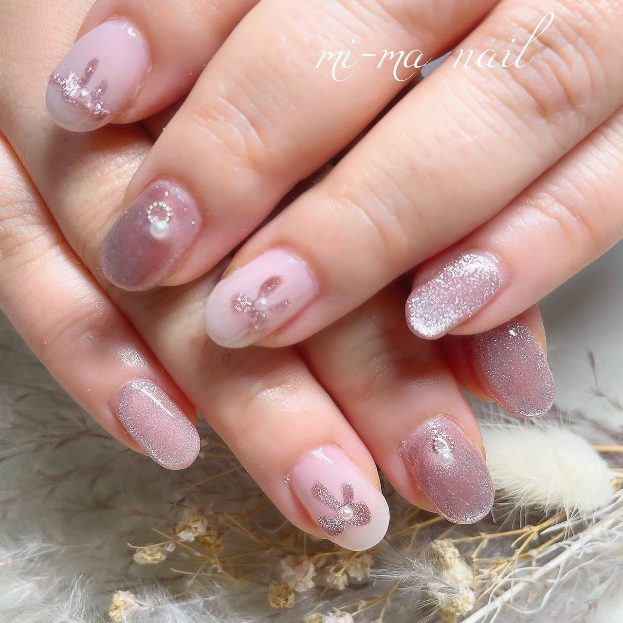 オフィス/ハンド/ニュアンス/マグネット/リボン - mi-ma nail junの  