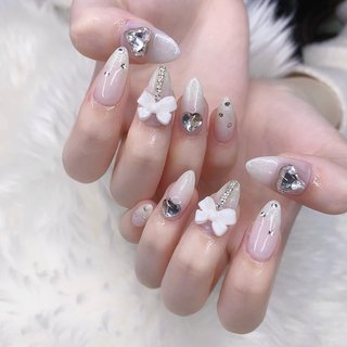 お客様完成品♡くり抜きハート ツイードネイル オーダーネイル 量産型 韓国ネイル お客様完成品♡くり抜きハート ツイードネイル オーダーネイル
