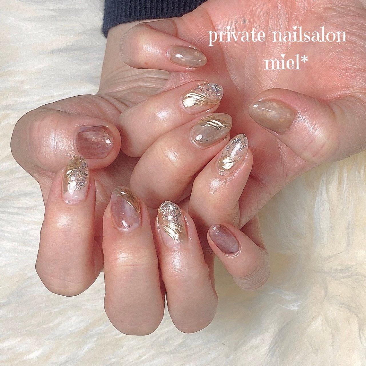 春/オールシーズン/オフィス/ハンド/ニュアンス 松岡るみのネイルデザイン[No.7954009]｜ネイルブック