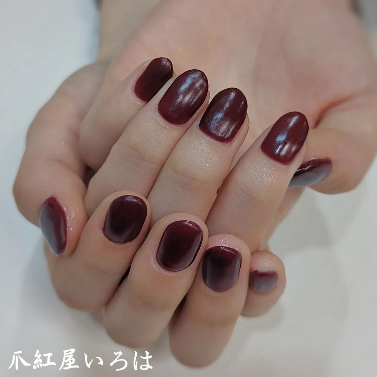ワンカラー/マット/ボルドー/ジェルネイル/ネイルチップ