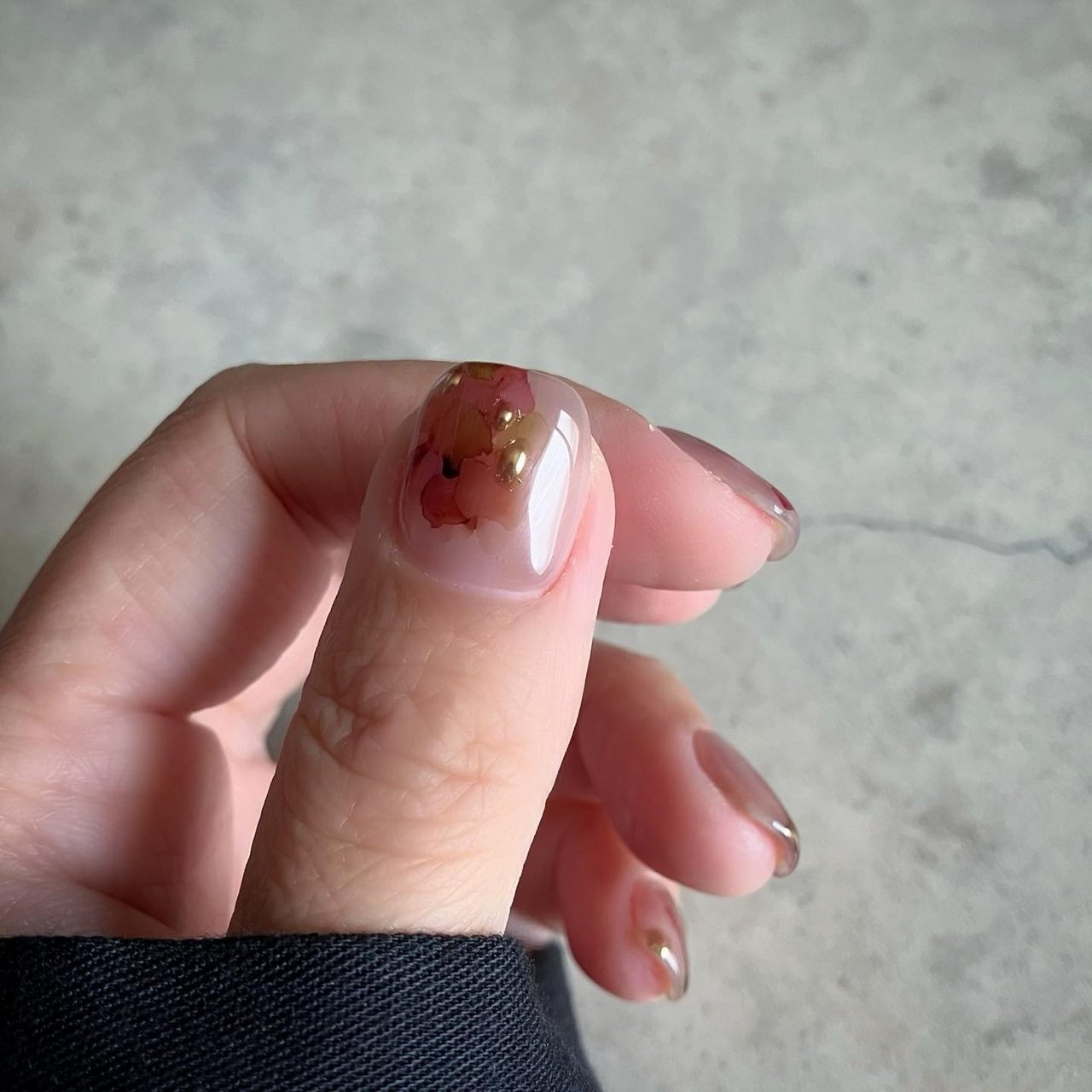 シンプル/ニュアンス/ぷっくり/ショート/ジェルネイル - あっ