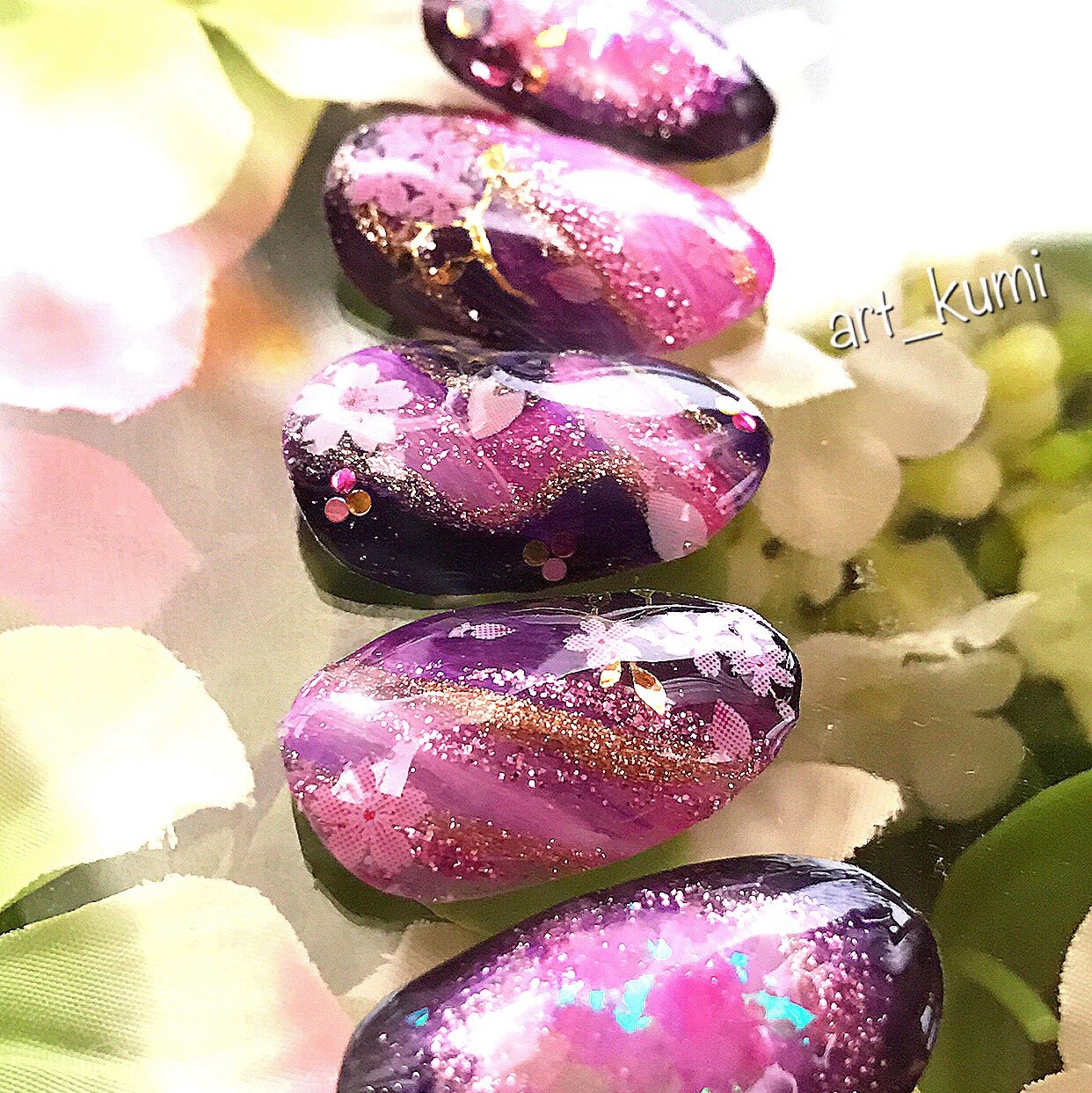 春 パーティー デート 女子会 ハンド Art Kumiのネイルデザイン No ネイルブック