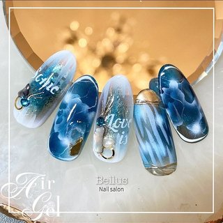 人気順｜ネイルチップ(サンプルチップ)/#セルリアンブルーのネイル