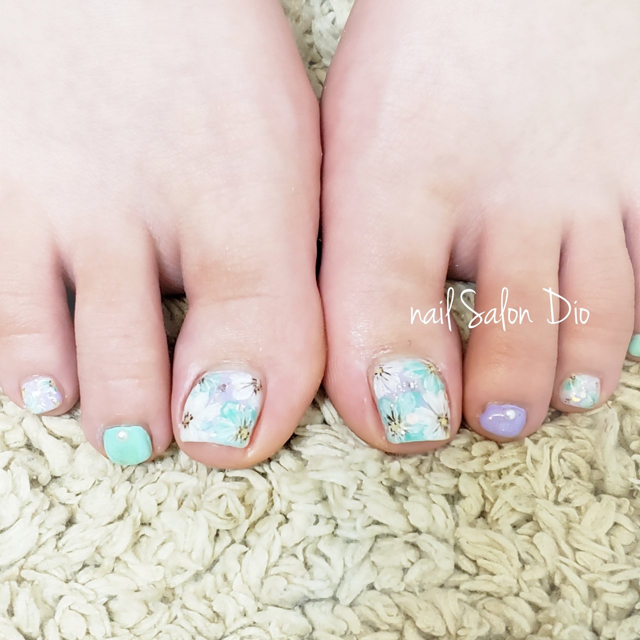 春/デート/女子会/イースター/フット - nail salon Dioのネイル