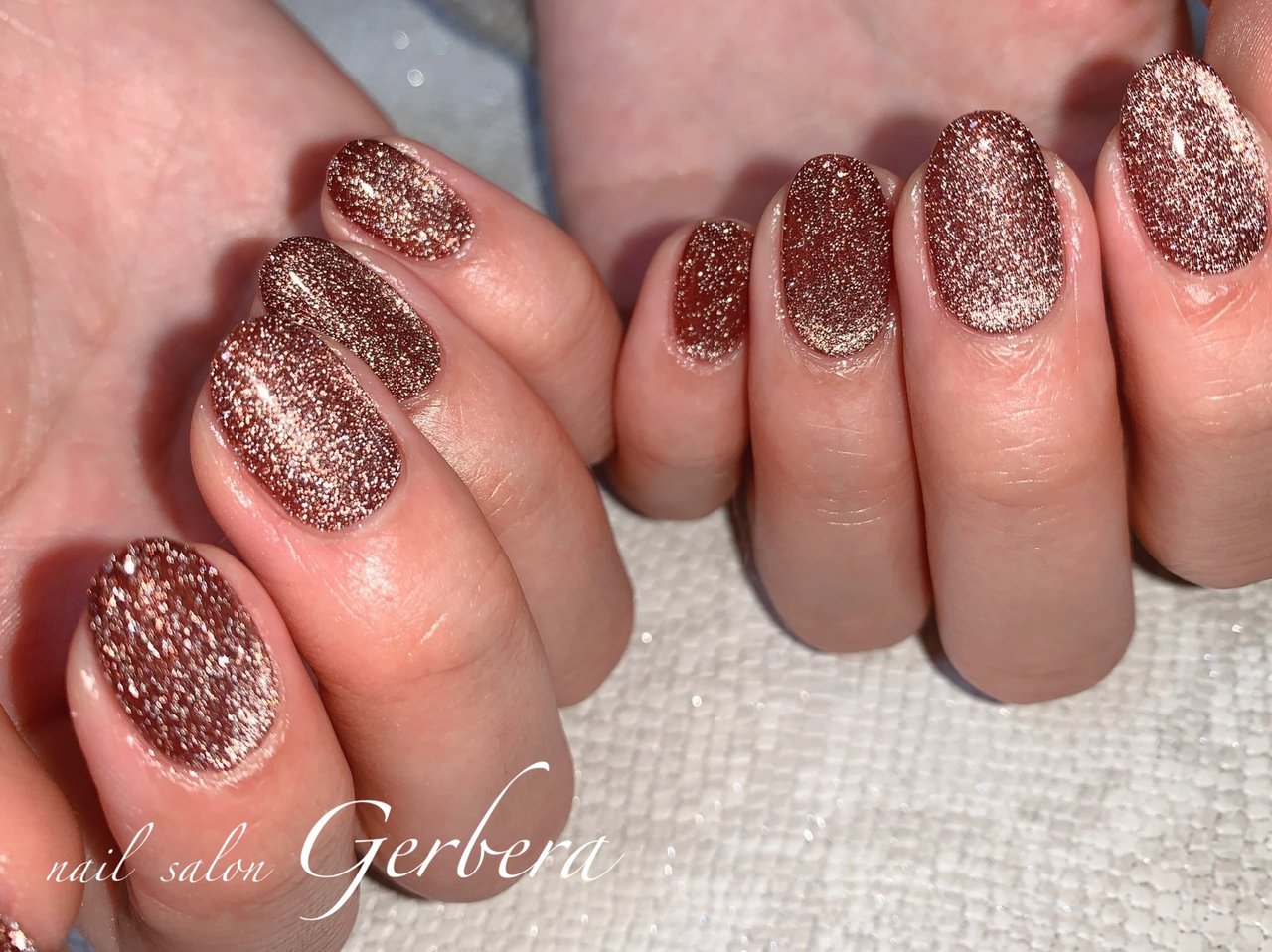 オールシーズン/ハンド/マグネット/ブラウン/ジェルネイル - nailsalon