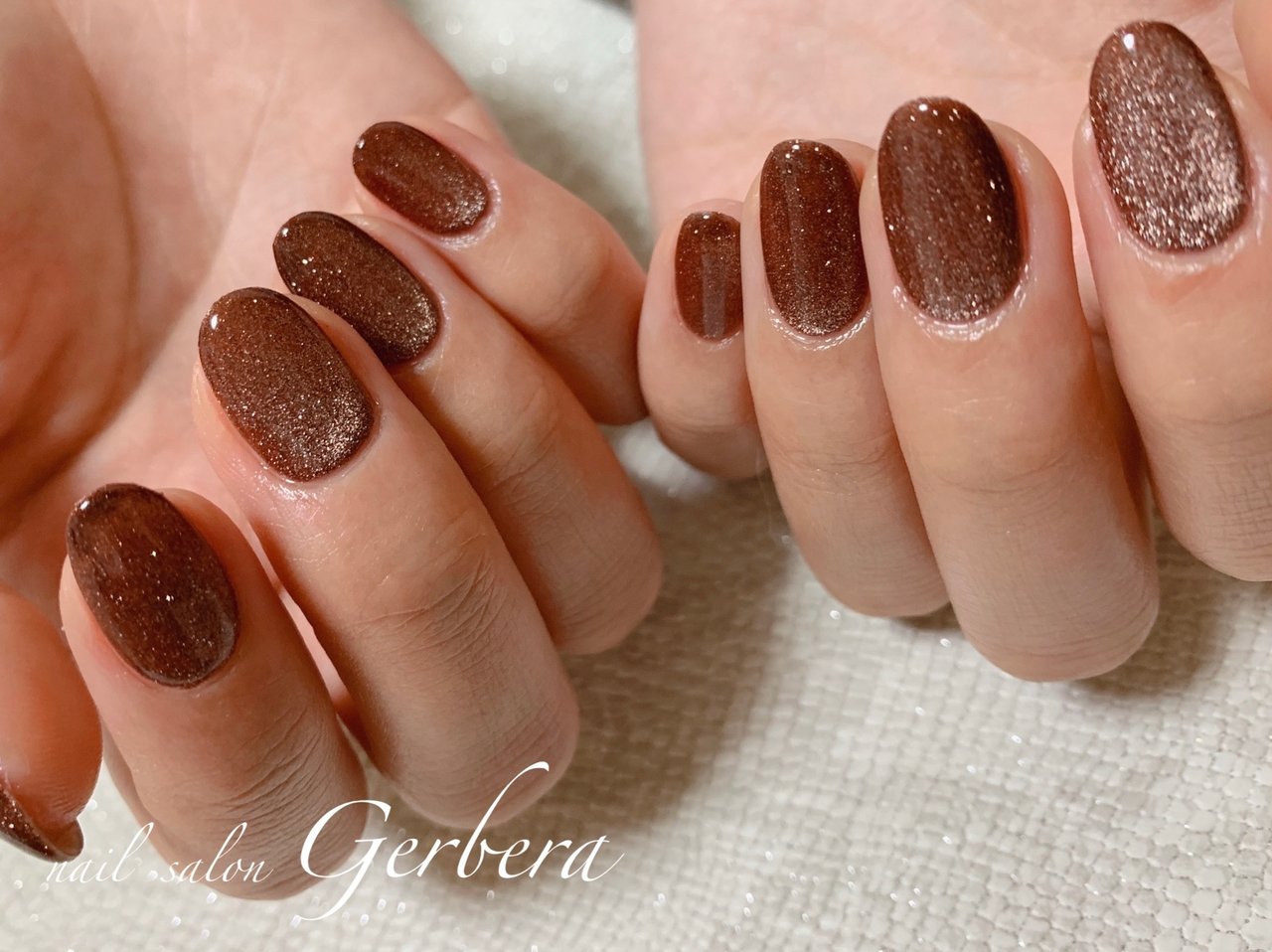 オールシーズン/ハンド/マグネット/ブラウン/ジェルネイル - nailsalon