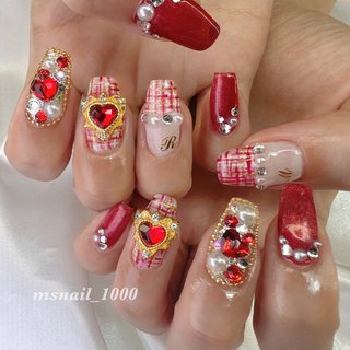 人気順｜レッド(赤)/#宮舘涼太ネイルのネイルデザイン｜ネイルブック