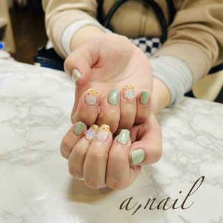 ✨お客様ネイル✨定額3980円コース✨カラー、パーツ、デザイン位置変更可能です✨お好みでカラー、フレンチラインを追加✨ 
#東京都ネイルサロン#足立区ネイルサロン#北千住ネイルサロン#千住ネイルサロン#ジェルネイル#プライベートネイルサロン#エーネイル#a,nail#シンプルネイル#ワンカラーネイル#グラデーションネイル#カラーグラデーションネイル#プチプライスネイル#お客様ネイル#ネイルデザイン#フットネイル#ハンドネイル#リーズナブルネイル#オフィスネイル#ネイルブック#フラワーネイル#花ネイル#ドライフラワーネイル#春ネイル#フレンチネイル#オーロラ蝶々ネイル#マグネットネイル #春 #夏 #旅行 #女子会 #ハンド #ワンカラー #フラワー #マグネット #押し花 #キラキラ #ミディアム #スクエア #ホワイト #グリーン #シルバー #ジェルネイル #お客様 #a,nail #ネイルブック