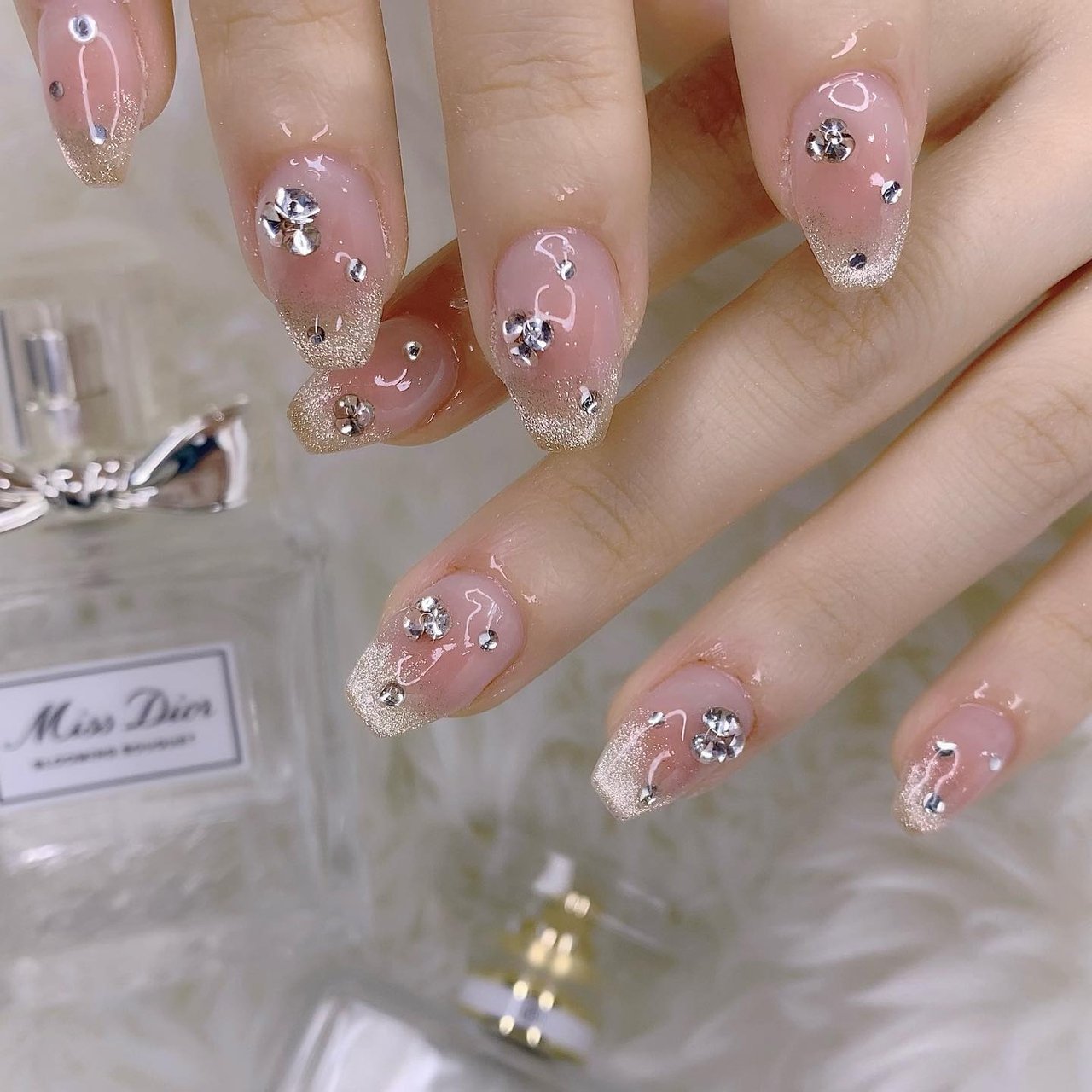 春/シンプル/チーク/ワンホン/韓国 - かおるのネイルデザイン[No