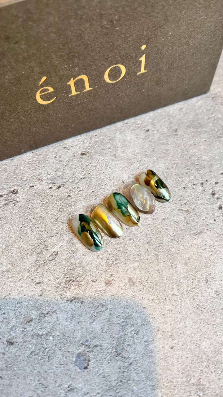 nuance nail.[enoi インクネイル][ジェルのみでつくる滲みアート