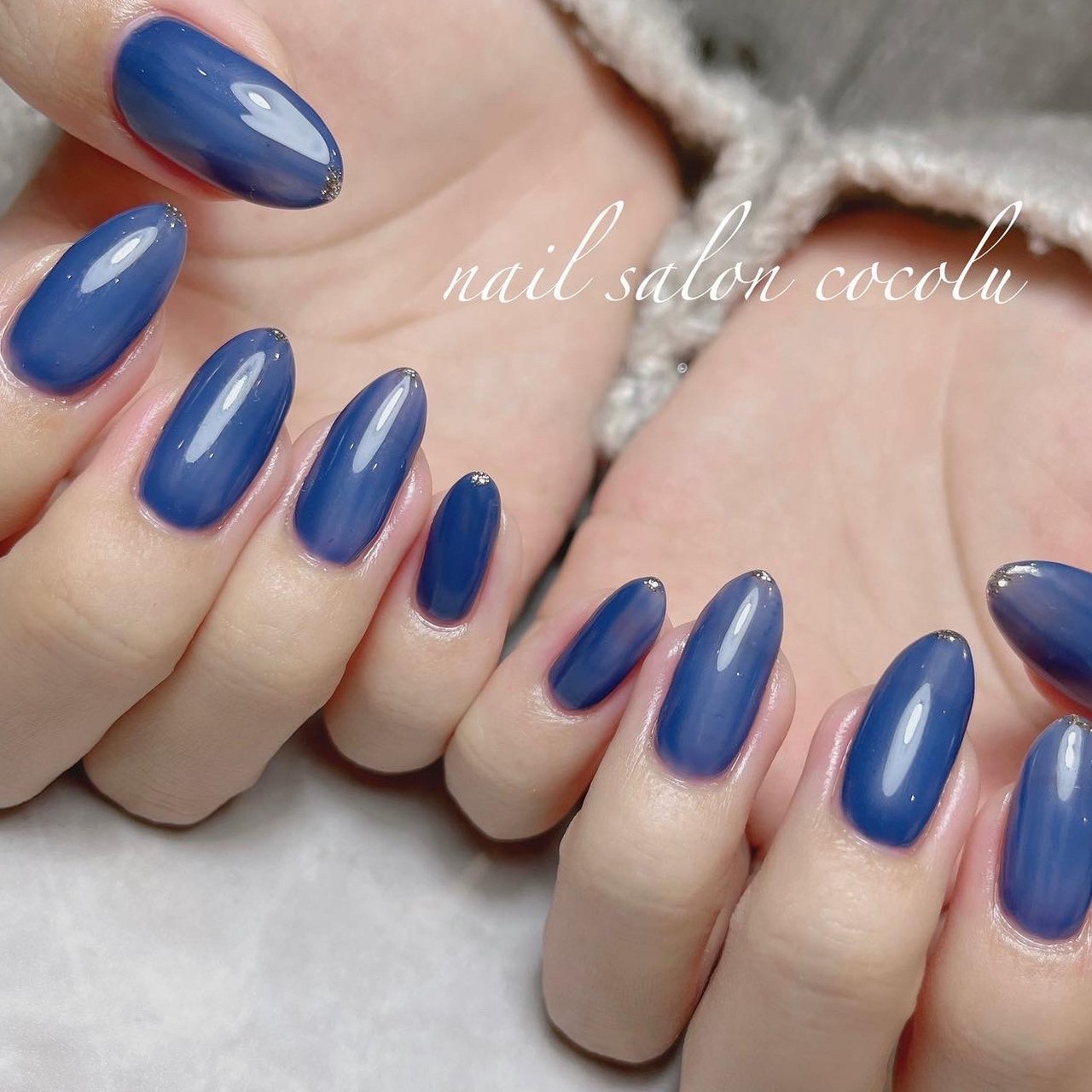 ワンカラー/マーブル/シアー/水色/ブルー - nail salon_cocoluのネイル