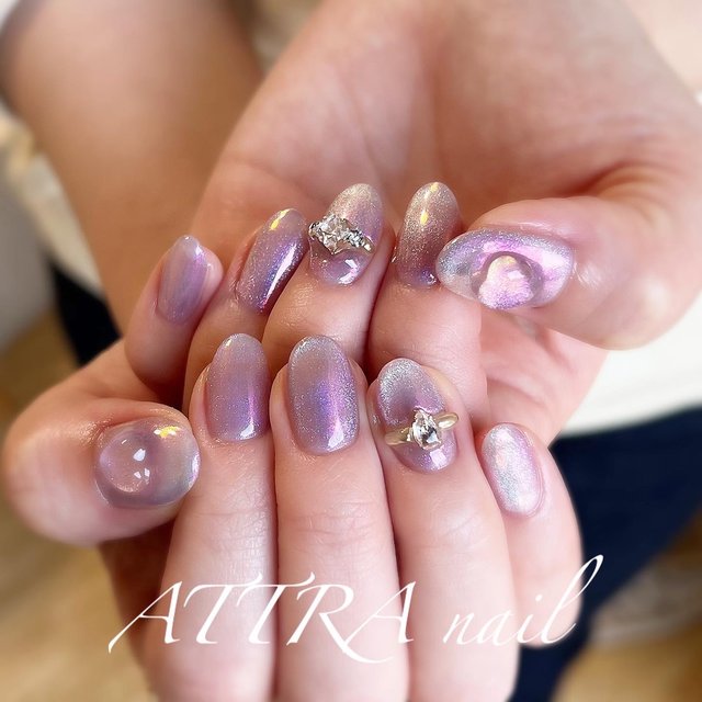 ネイルチップ ワンホン クリアハート シンプル ニュアンス 透け感