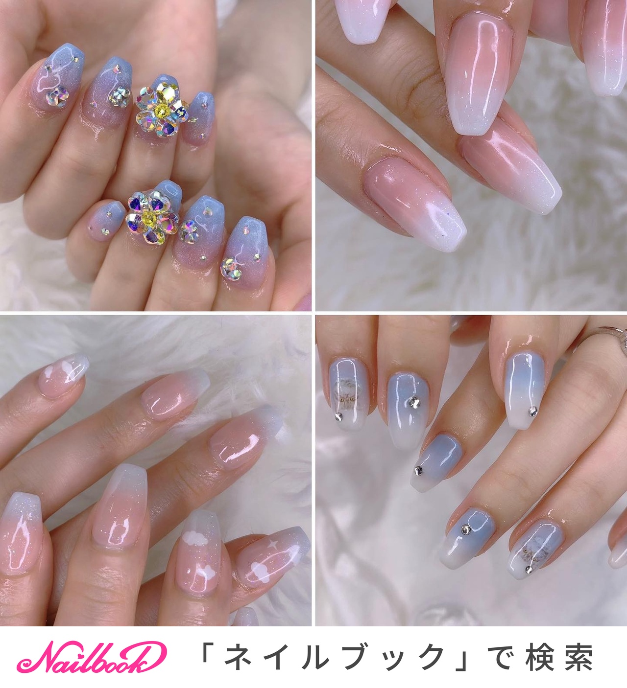 春/シンプル/グラデーション/ラメ/キラキラ - かおるのネイル 春/シンプル/グラデーション/ラメ/キラキラ - かおるのネイル