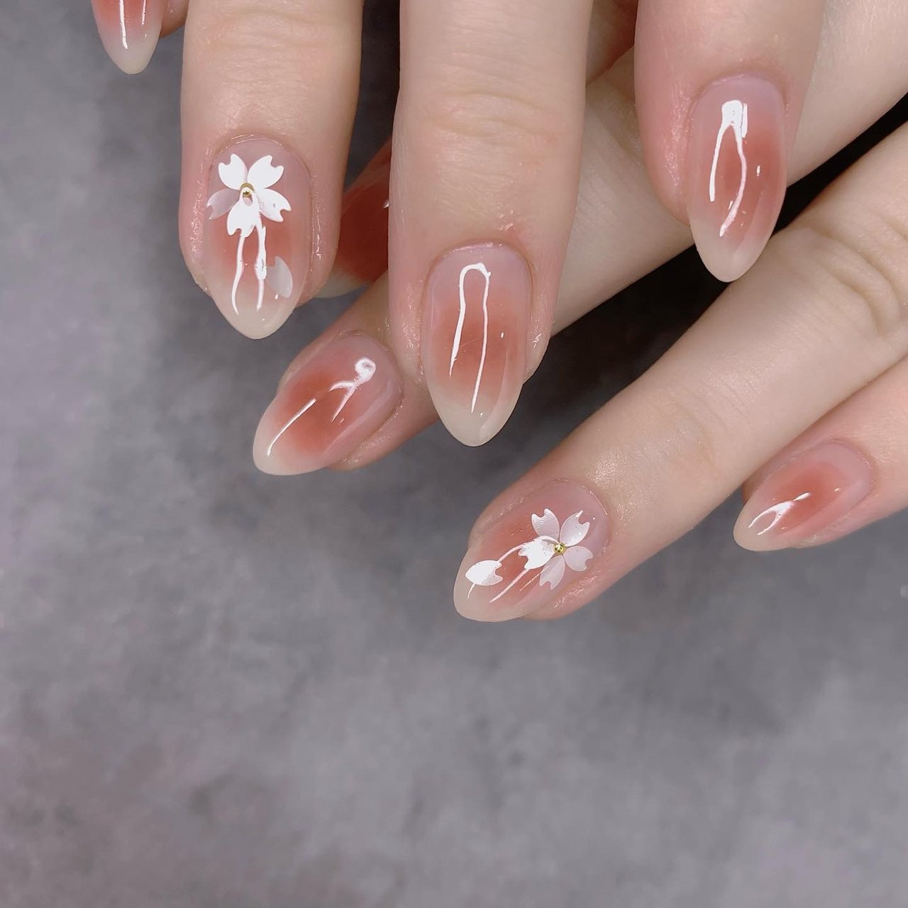 春/シンプル/チーク/ニュアンス/ワンホン - かおるのネイルデザイン[No  