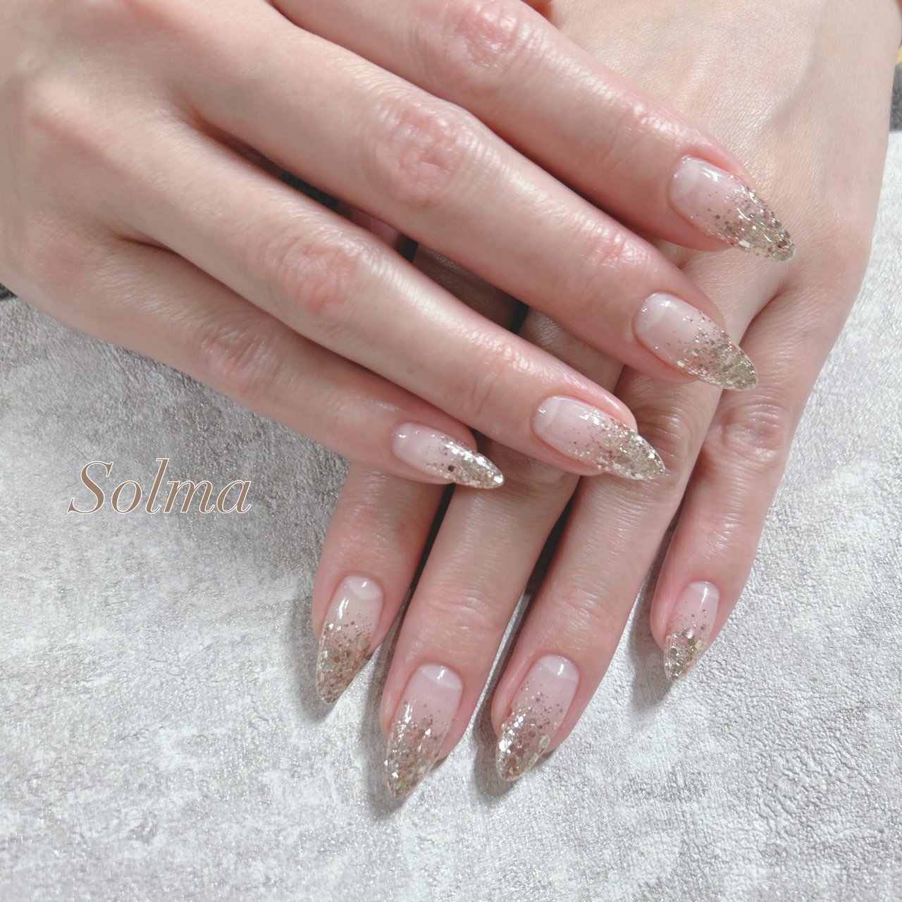 オールシーズン/ハンド/シェル/ベージュ/ジェルネイル - Namiのネイル