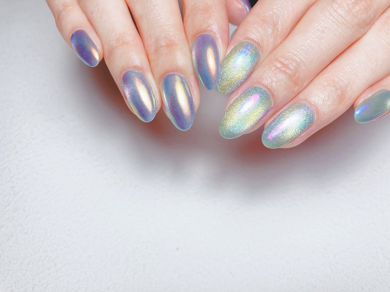 春/夏/ハンド/マグネット/オーロラ - yumiのネイルデザイン[No