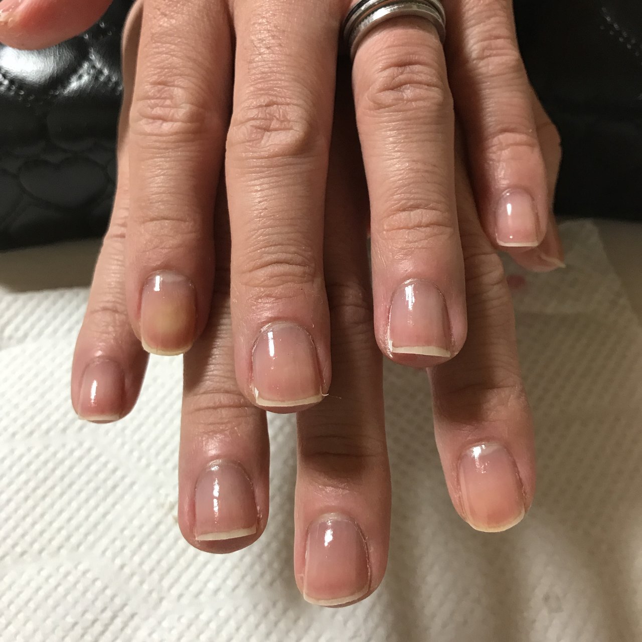 ハンド ショート クリア マニキュア お客様 Nail Salon Viage ヴィ