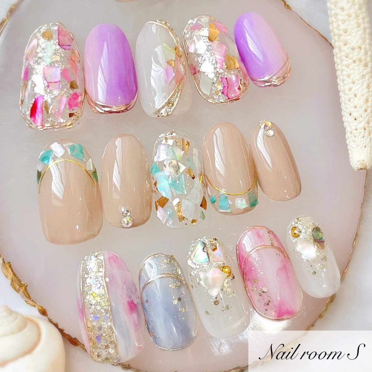 ネイルパーツ shiho 春/夏/海/オフィス/ハンド - Nailroom__S Shiho Hiratouのネイル