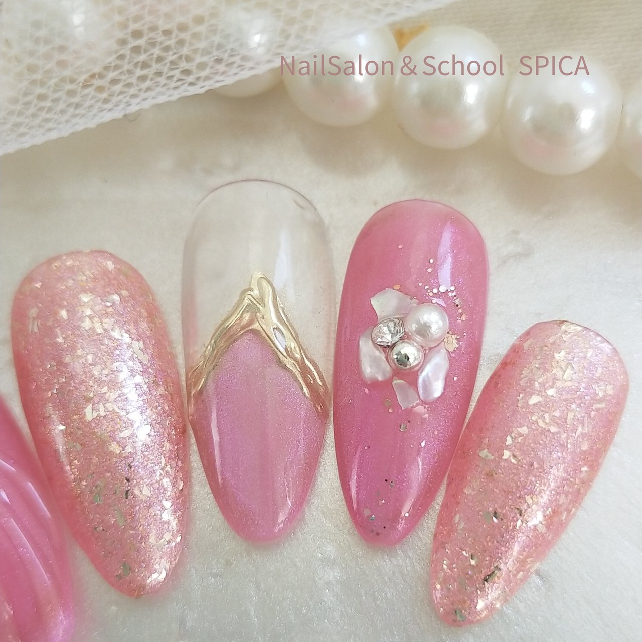 夏/海/リゾート/ハンド/ラメ - NailSalon＆School SPICAのネイル