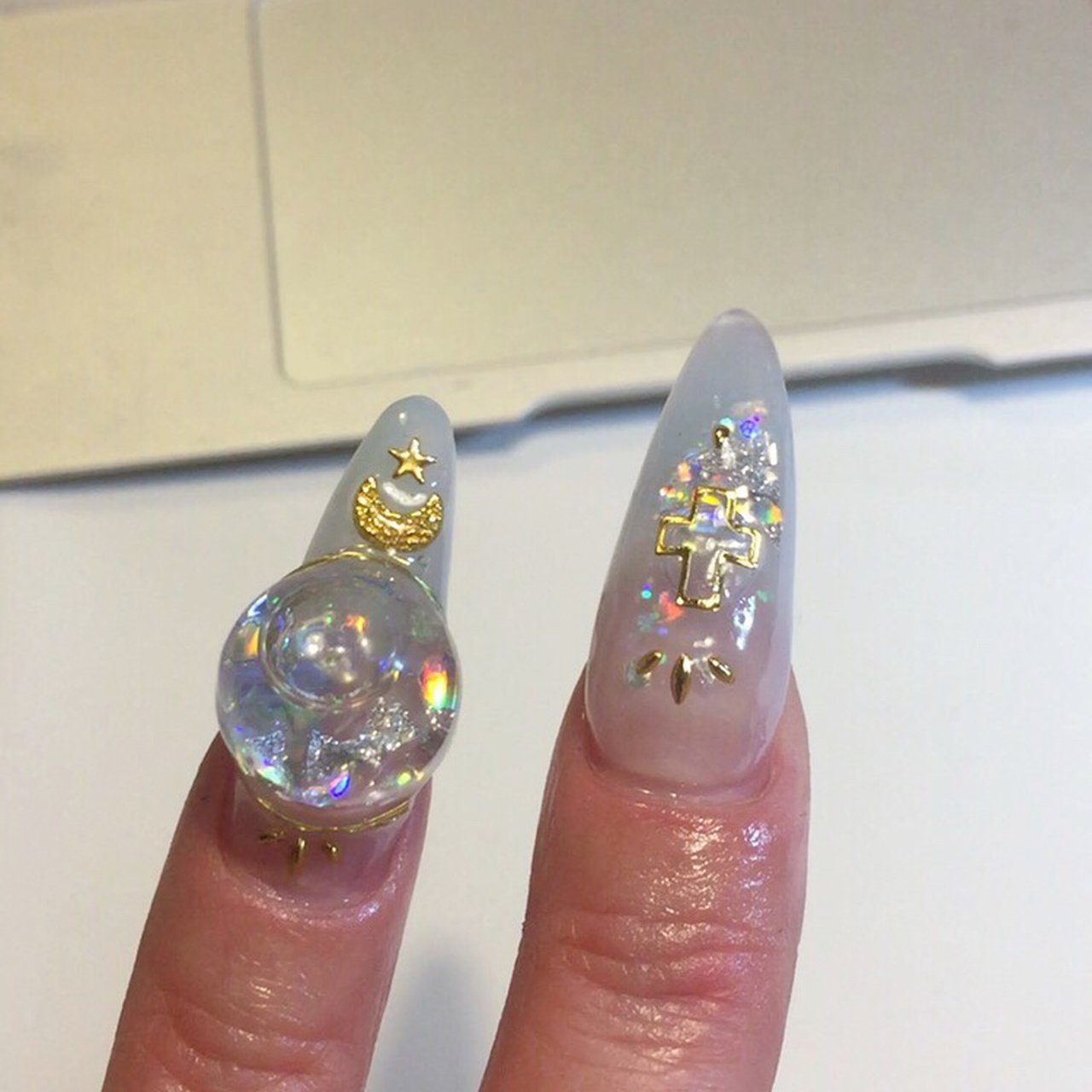 夏 梅雨 海 パーティー ハンド Y Nailstudiozのネイルデザイン No ネイルブック