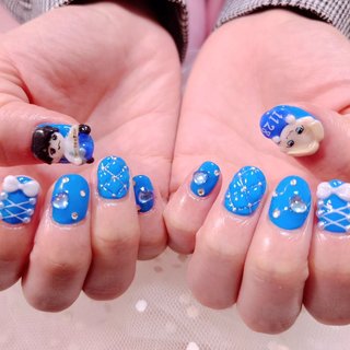 推しネイル💙 
イベント前に付けると
モチベーションも上がりますね！

⁡
⁡
⁡
⁡
#ジェルネイル #スカルプ #ネイルブック掲載 #nail ⁡
#新宿ネイルサロン #いろはねいる ⁡
 #ネイル #キャラクターネイル⁡
#3dネイル #春ネイル #推しネイル #推し活 ⁡
#推しのいる生活 #ジャニオタさんと繋がりたい #コンサートネイル #春 #推し活 #ジェルネイル #いろはねいる asaki #ネイルブック