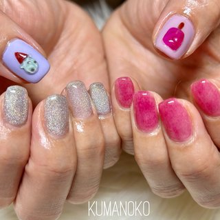 ⋆⸜ アイスクリームとアイスキャンディー🍭 ⸝⋆ 
#アイスネイル #アイスクリーム #アイスクリームネイル #ピンクネイル #ピンク #キラキラネイル #ユニコーンマグネット #ユニコーン #派手ネイル 

𓈒 𓏸 𓐍 𓂃 𓈒𓏸 𓂃◌𓈒𓐍 𓈒𓈒 𓏸 𓐍 𓂃 𓈒𓏸 𓂃◌𓈒𓐍 𓈒

ご新規様はネイルブックより空き状況ご確認の上ご予約お待ちしていますᙏ̤̫͚ 

˗ˏˋ営業時間ˎˊ˗ 季節により変更有.* ⚘
am 9:30-13:00 / pm 16:30ꕀ19:30‎

爪に優しい自爪を削らないパラジェルの取扱もしています。
ご希望の方はメニューと一緒にご選択下さいꕤ୭*

#kumanoko 
#kumanokonail 
#お客様ネイル
#可児市
#可児市ネイル　
#可児市ネイルサロン
#自宅ネイルサロン　
#完全個室
#パラジェル登録サロン　
#パラジェル
#自爪を削らないジェル　
#パラジェルネイル
#ジェルネイル　
#プリジェル　
#マオジェル
#美濃加茂ネイル
#多治見ネイル #夏 #オールシーズン #ハンド #ショート #スクエア #シルバー #ネオンカラー #ジェルネイル #お客様 #ayana #ネイルブック