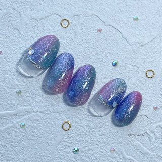 おすすめ順｜海ネイル(ビーチ)/#ラグーンマグネットのネイルデザイン