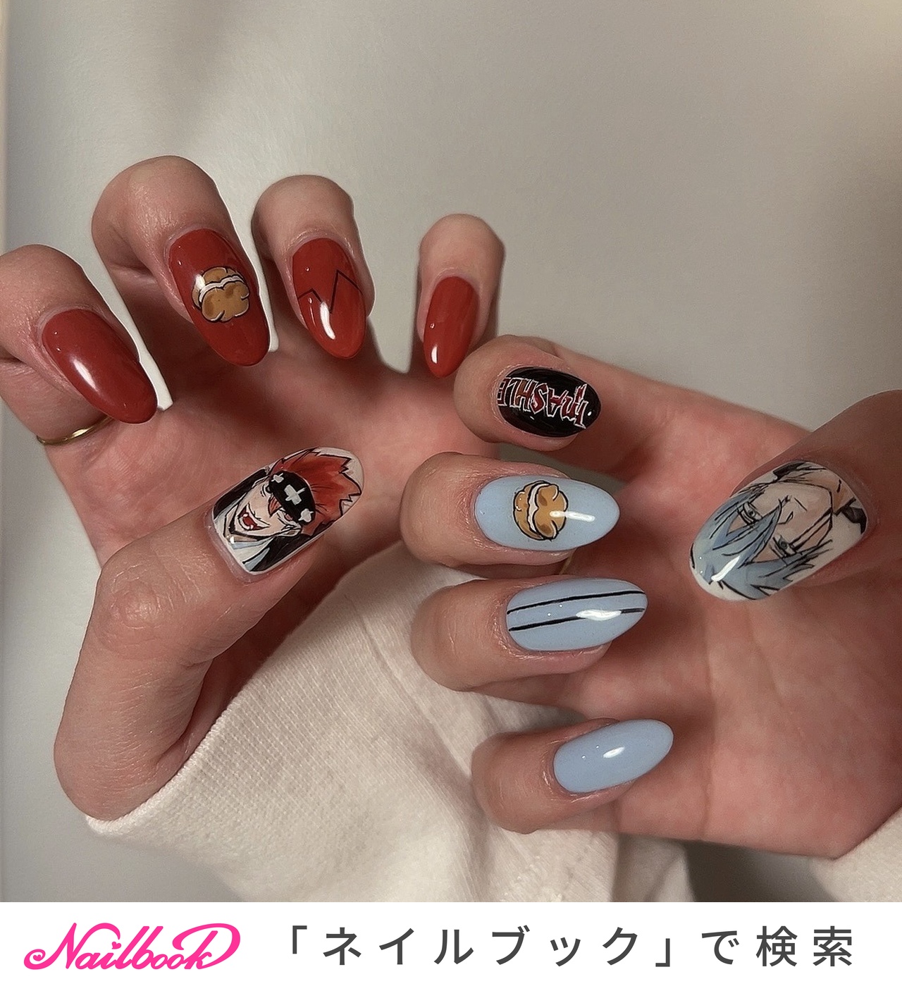 推し活/ハンド/ワンカラー/痛ネイル/ロング - 𝑴𝒊𝒔𝒂𝒌𝒊 ☪︎の