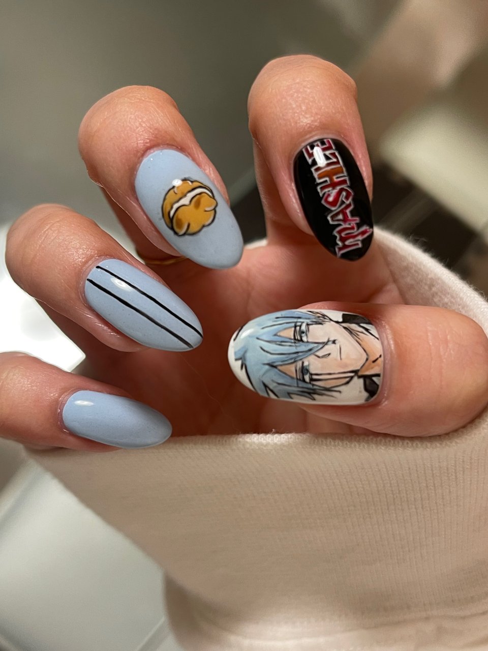 推し活/ハンド/ワンカラー/痛ネイル/ロング - 𝑴𝒊𝒔𝒂𝒌𝒊 ☪︎の