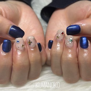 ブラックダイヤモンド風のキラキラ宝石ネイルデザインを楽しもう💎✨