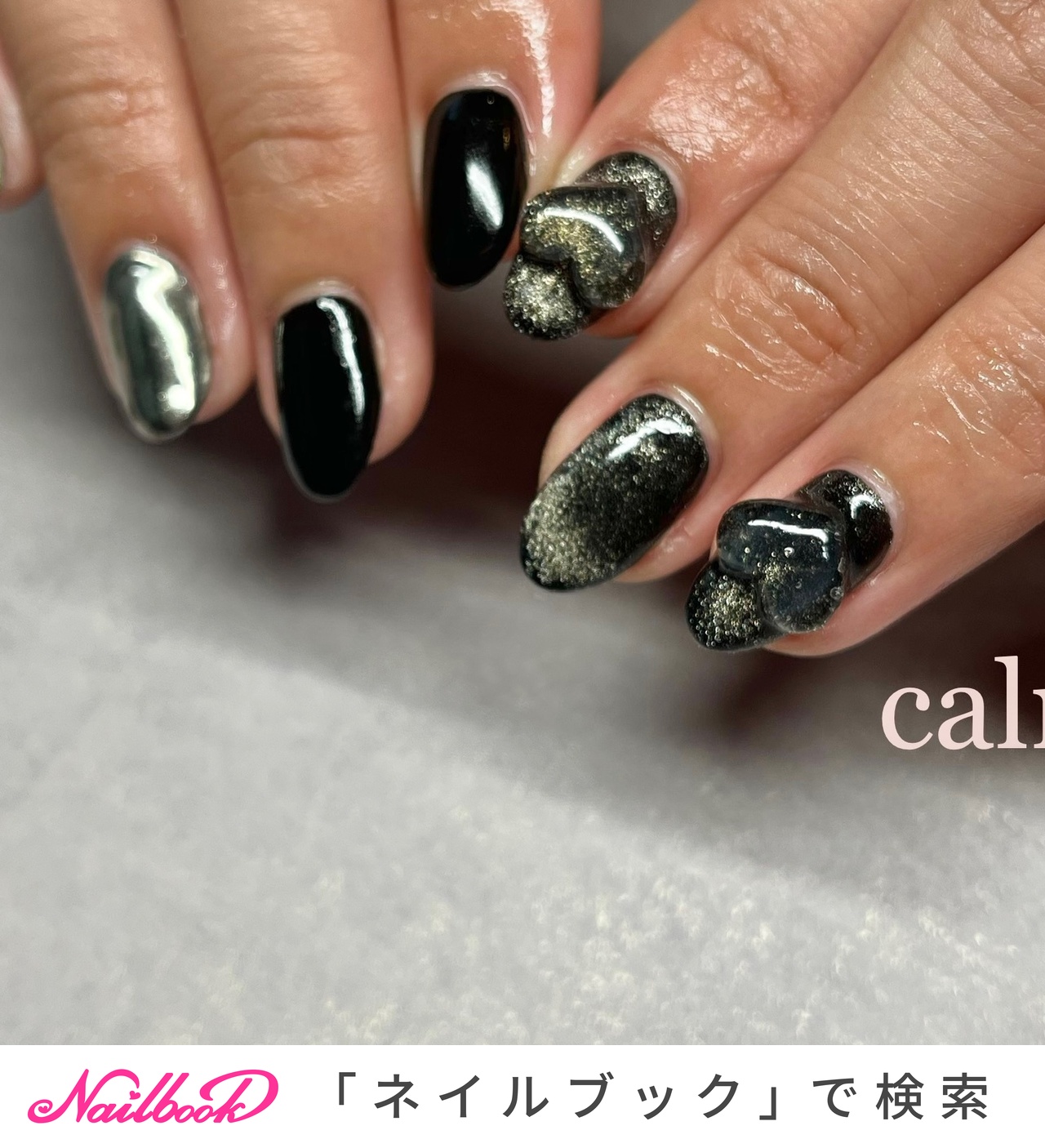 ネイルアート用品セット 黒バッグ付き Amazon | 付け爪手作りスタッド付け爪ストラス高級ネイル黒