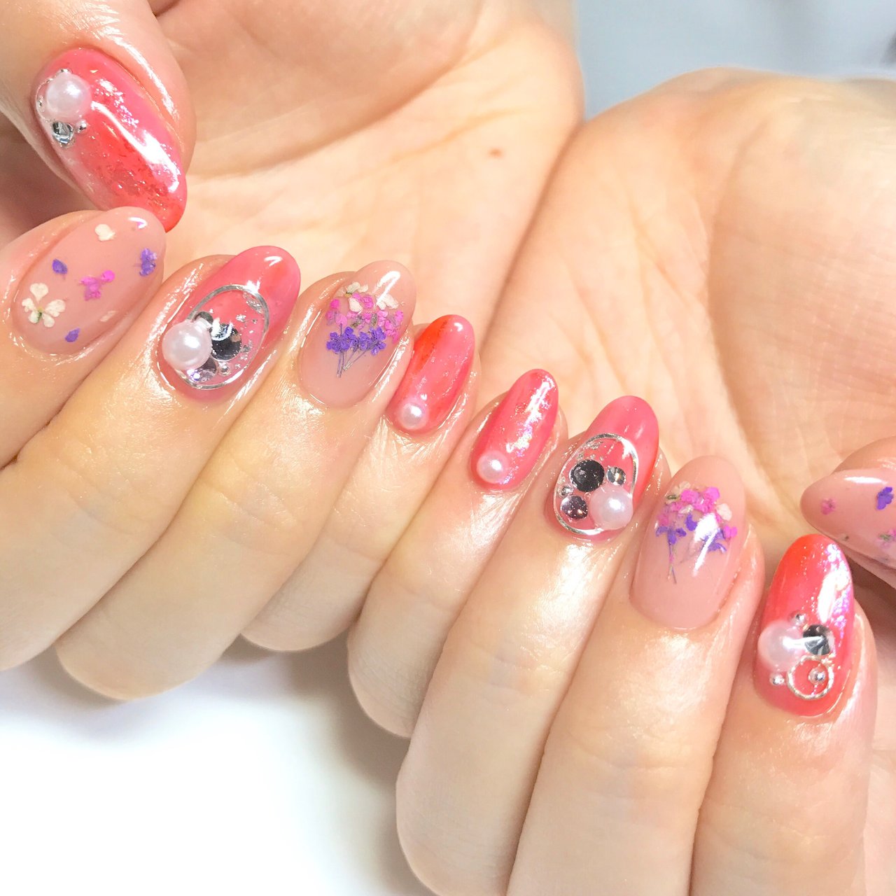 春 オフィス デート 女子会 ハンド 天王寺choa Nail Tuttiのネイルデザイン No ネイルブック