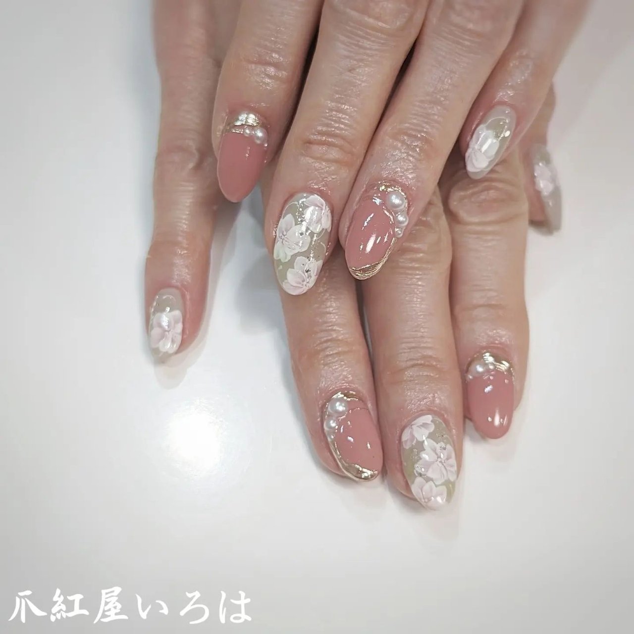 フラワー/ジェルネイル/ネイルチップ - いろはのネイルデザイン[No