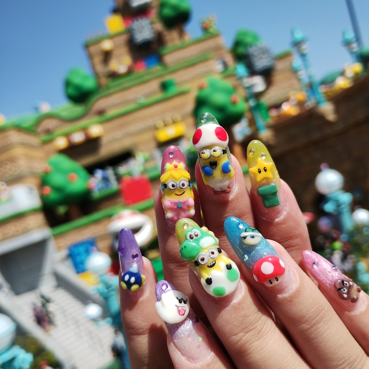 マリオ ユニバ USJ ネイルパーツ 3d