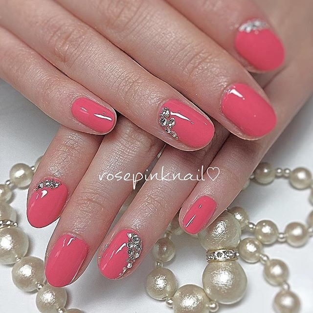 春 夏 ブライダル デート ハンド Rosepinknail ローズピンクネイルのネイルデザイン No ネイルブック