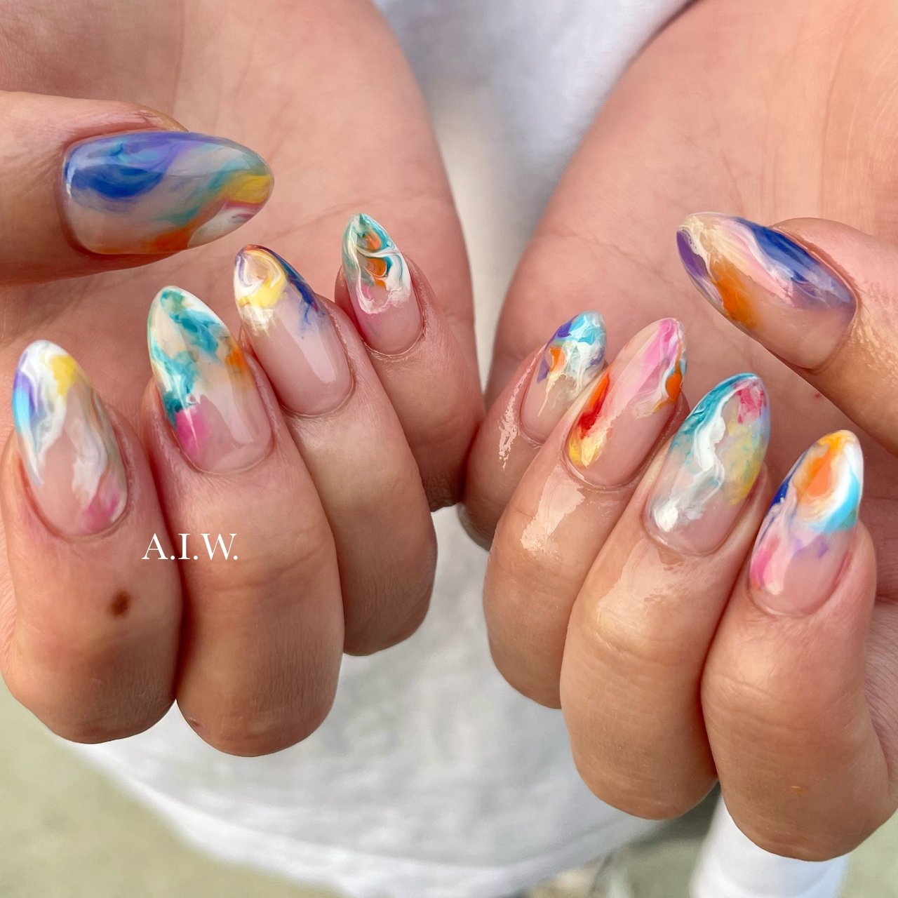 ハンド - 後藤カナ | A.I.W. nail & Eyebrowのネイルデザイン[No