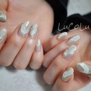 N1281 / カスタムボールペン(オーロラ) 猫ちゃんビーズ オーロラハート