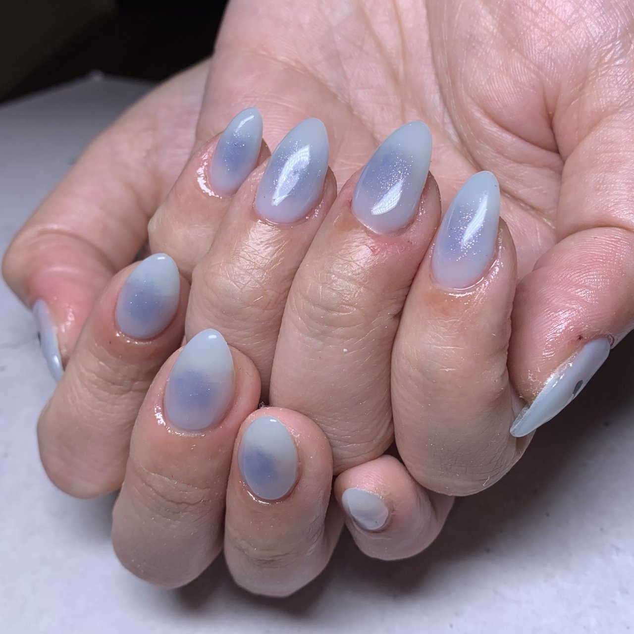 水色 - nailsalontonicのネイルデザイン[No.8089689]｜ネイルブック