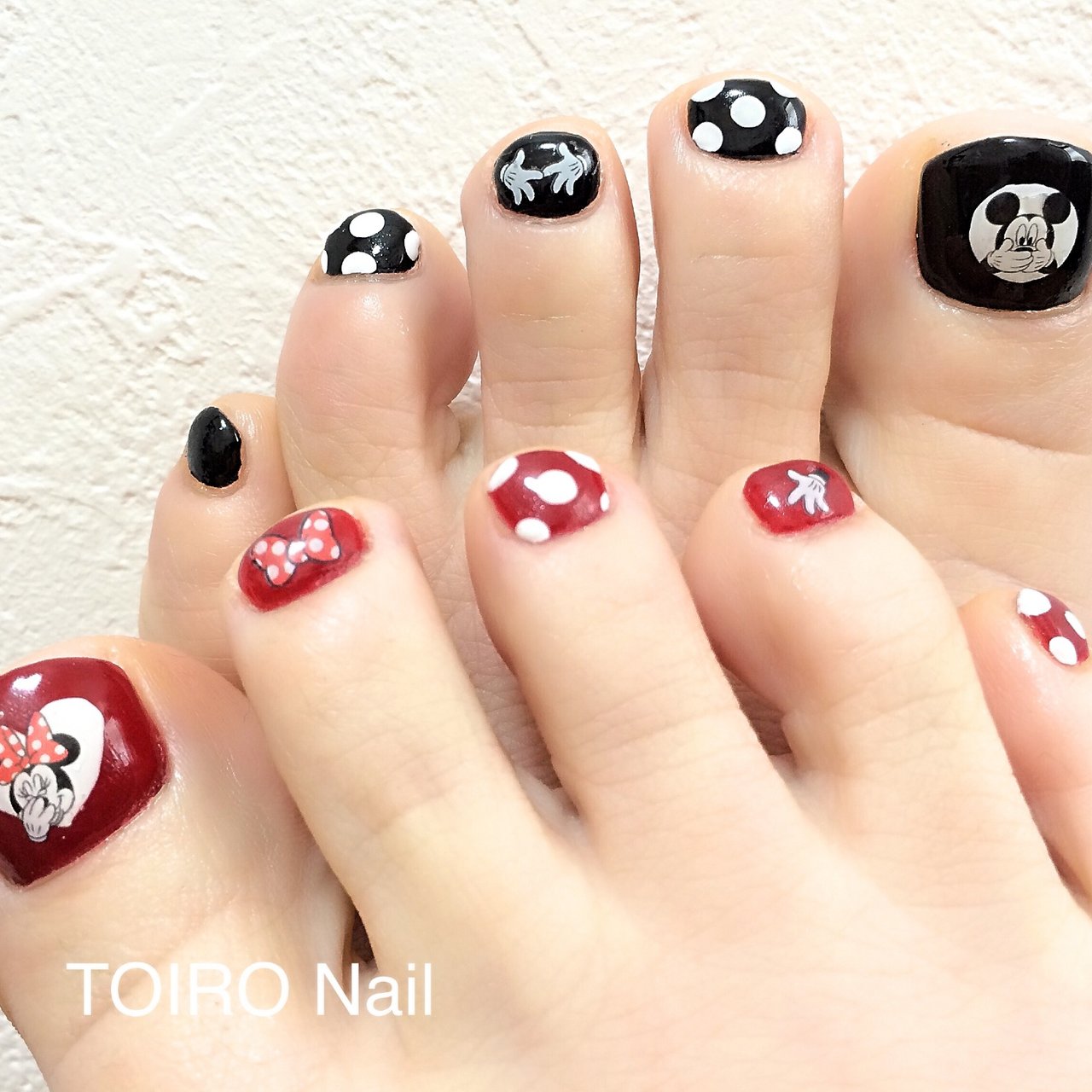 オールシーズン フット ワンカラー ハート キャラクター Toiro Nailのネイルデザイン No ネイルブック