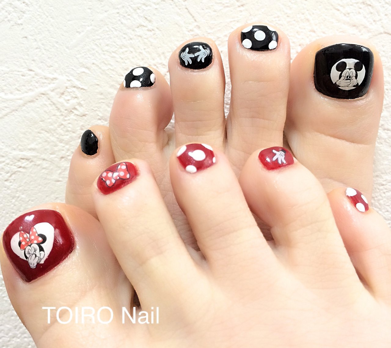 オールシーズン フット ワンカラー ハート キャラクター Toiro Nailのネイルデザイン No ネイルブック