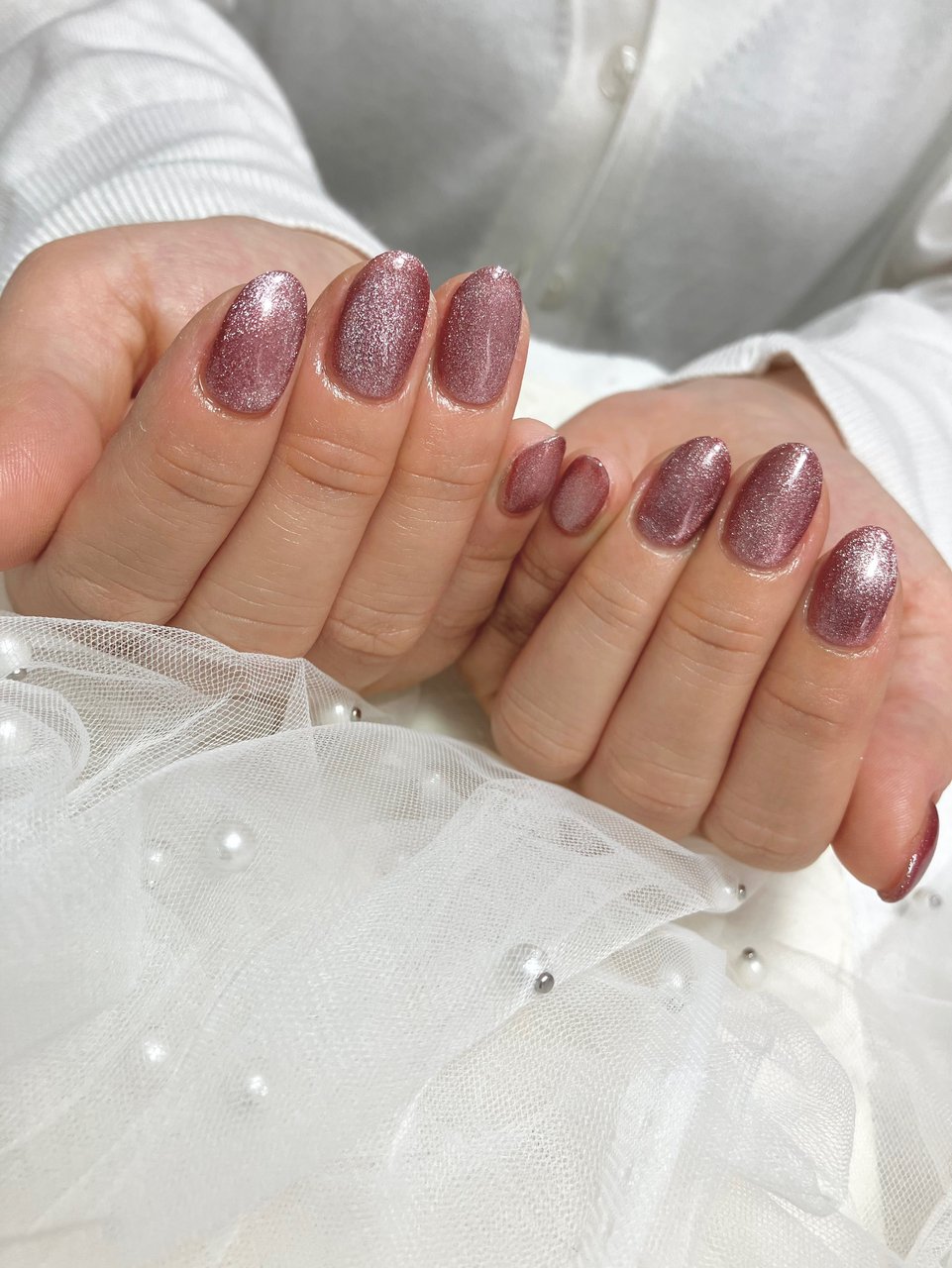 まめこnail様　オーダー用 オールシーズン/ハンド/マグネット/キラキラ/ジェルネイル - manamiの
