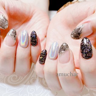 ユニコーン/ジェルネイル/＃黒のネイルデザイン｜ネイルブック