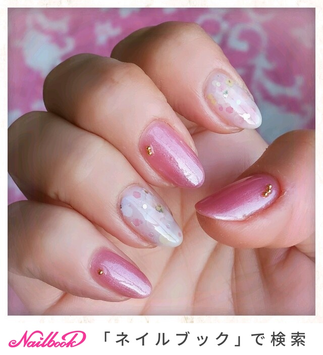 ハンド ホワイト ピンク マニキュア セルフネイル Lazyのネイルデザイン No ネイルブック