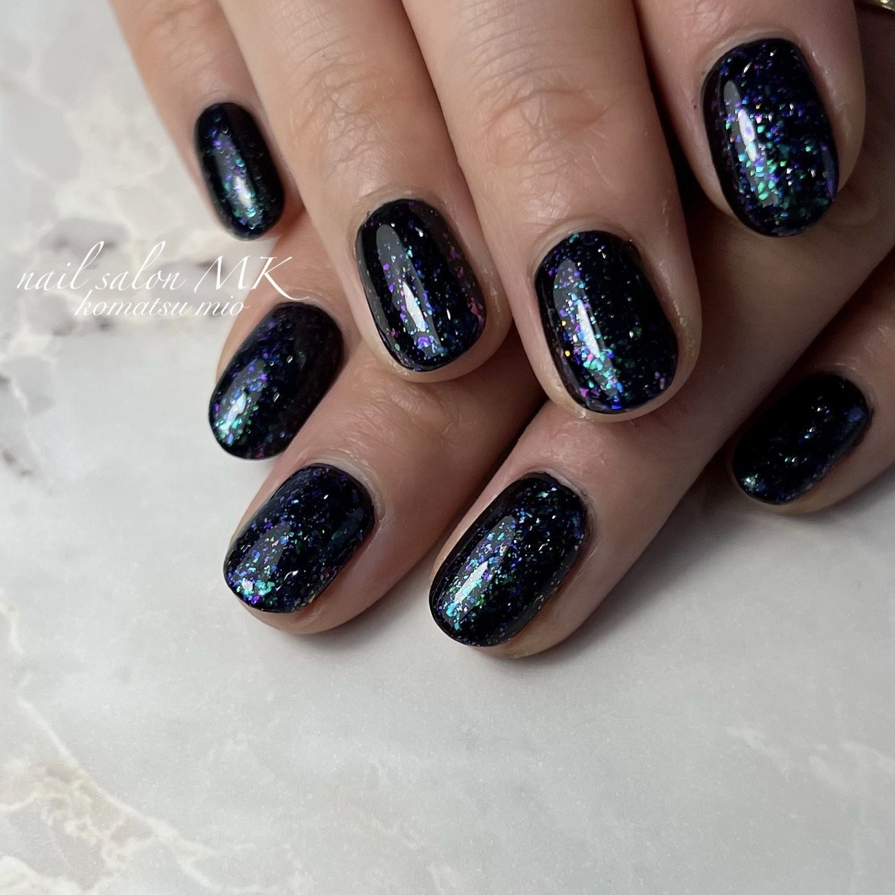 夏/ハンド/オーロラ/ギャラクシー/キラキラ - nail salon MKのネイル 