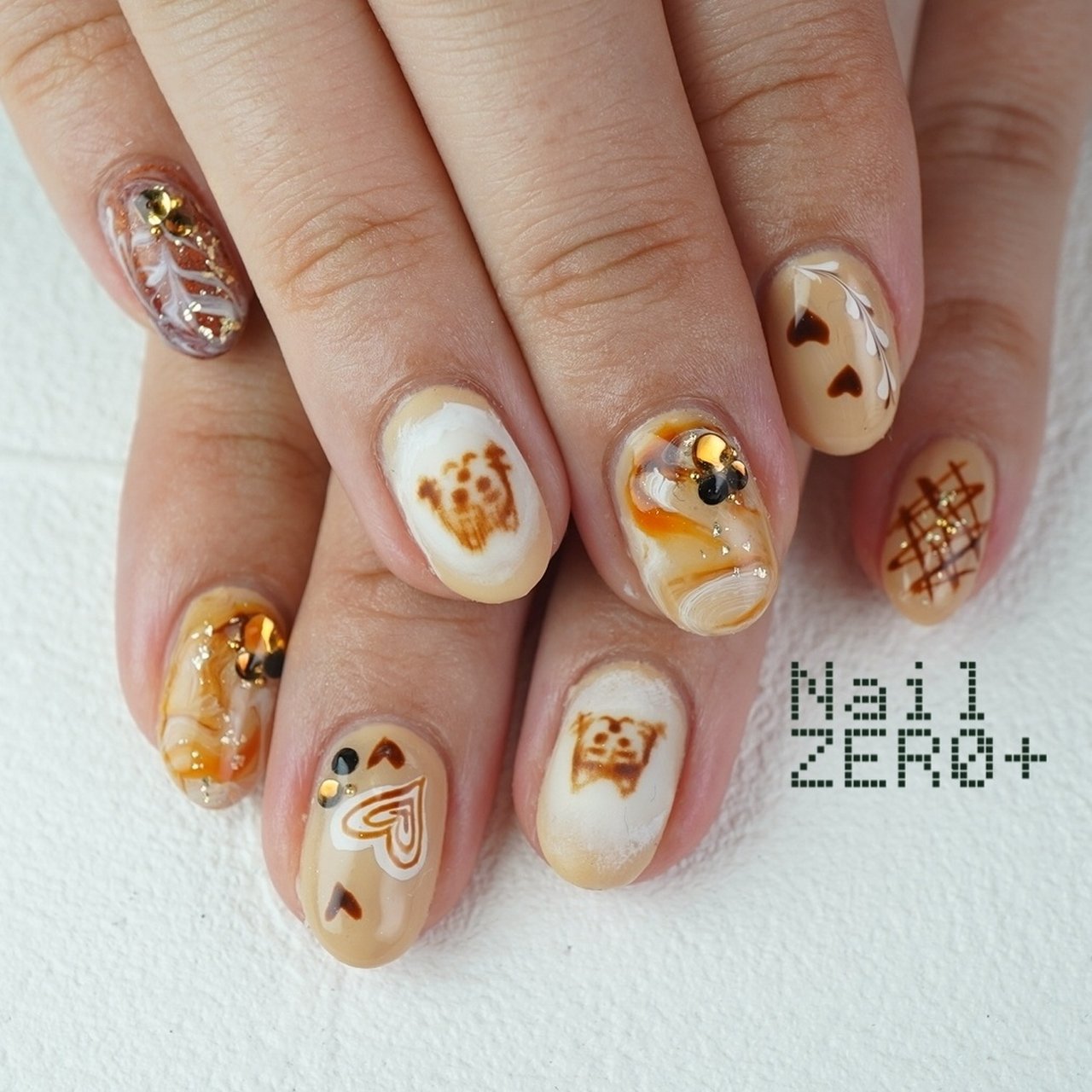 オールシーズン/推し活/ハンド/ピーコック/3D - 塩見隼人 [池袋]ネイル