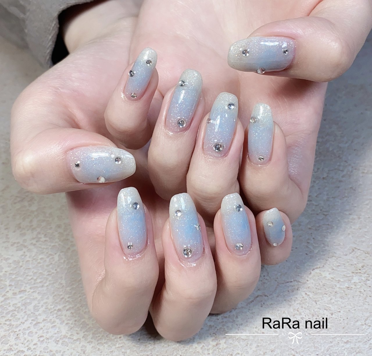 夏/ハンド/シンプル/チーク/キラキラ - RaRa Nailのネイルデザイン[No