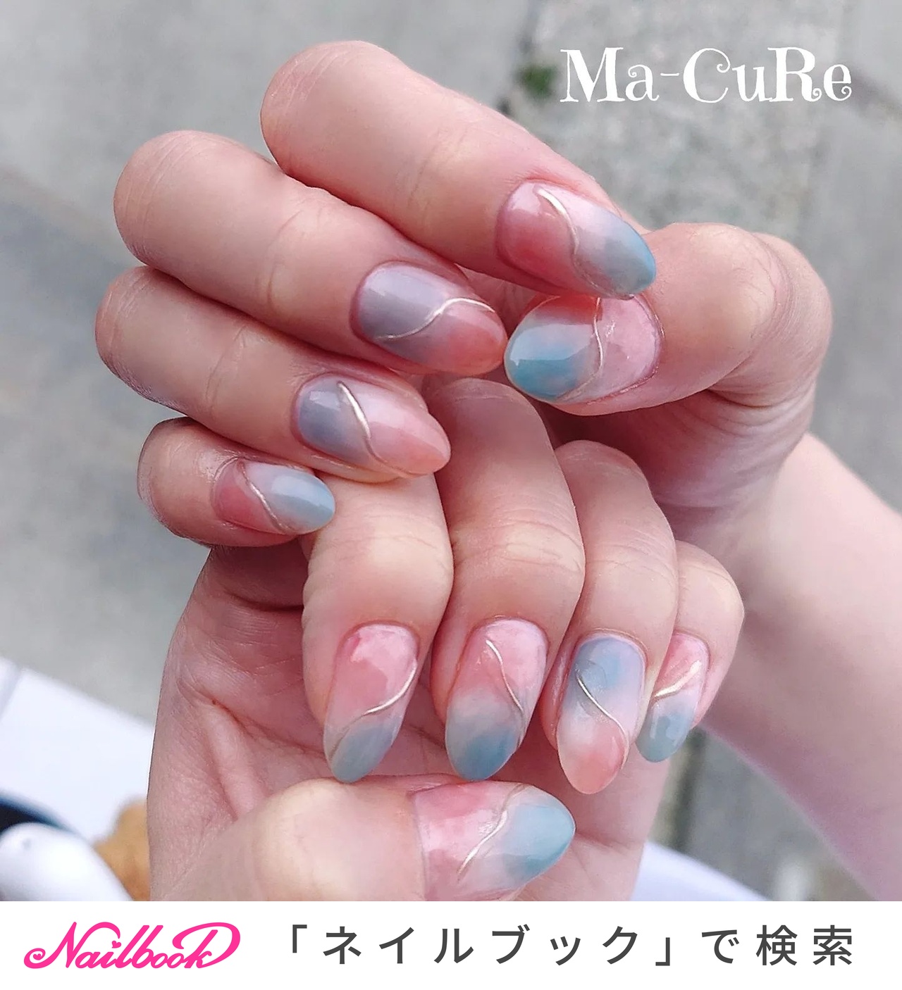 夏/リゾート/女子会/ハンド/ミラー - 𝑴𝒂-𝑪𝒖𝑹𝒆（ﾏｰｷｭｱ）のネイルデザイン[No.8109297]｜ネイルブック