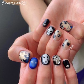 ジブリ ネイルパーツ カオナシ （ラシュシュ さな on Instagram