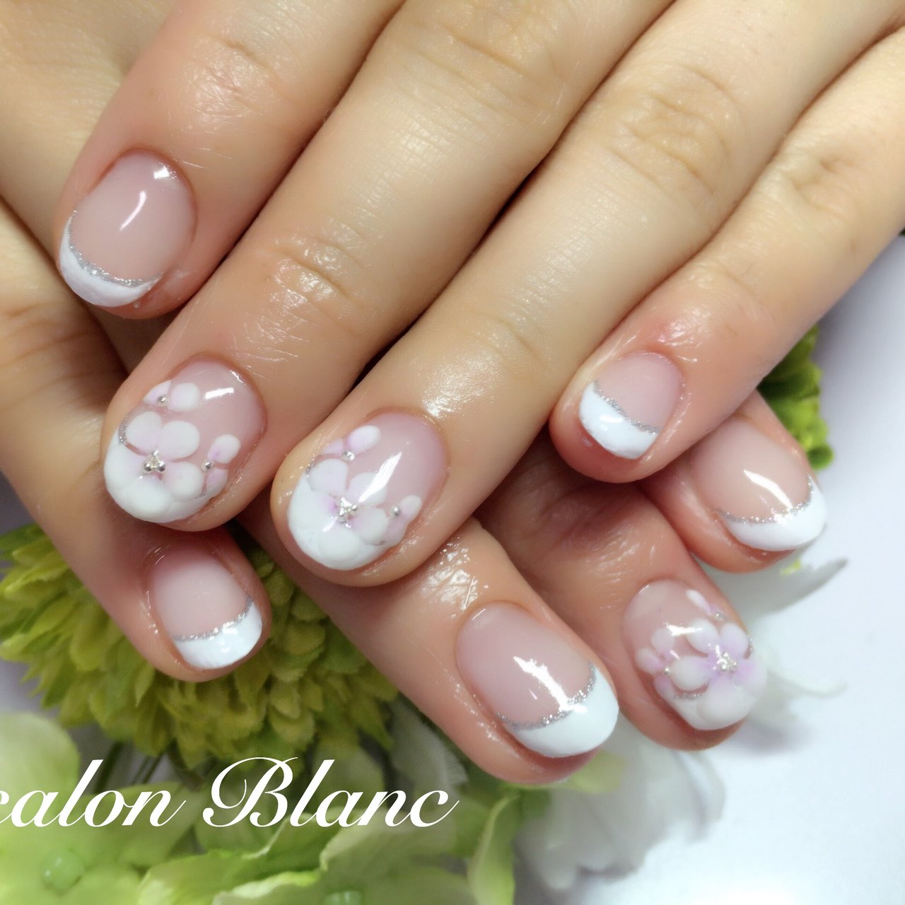 ハンド ホワイト お客様 Nailsalonblanc ネイルサロンブラン のネイルデザイン No ネイルブック